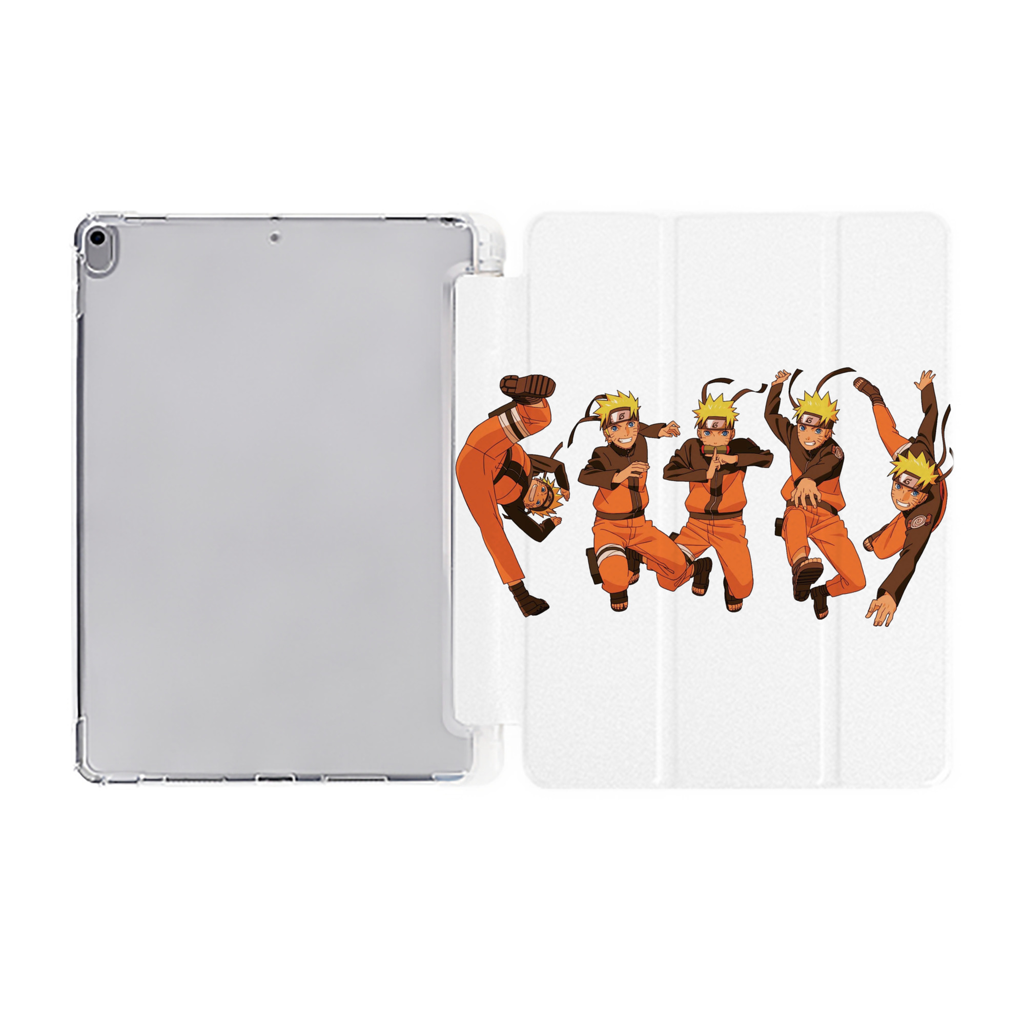 （画像用） NARUTO -ナルト- うずまき ナルト Uzumaki Naruto IPad ケース ペン収納付き 三つ折りスタンド PUレザー×シリコン 対応機種9.5/10.5/10.9インチ